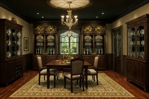 photo from pinterest of traditional-style interior designed (dining room interior) with plates, cutlery and glasses on dining table and plant and bookshelves and vase and dining table chairs and table cloth and painting or photo on wall and light or chandelier. . . cinematic photo, highly detailed, cinematic lighting, ultra-detailed, ultrarealistic, photorealism, 8k. trending on pinterest. traditional interior design style. masterpiece, cinematic light, ultrarealistic+, photorealistic+, 8k, raw photo, realistic, sharp focus on eyes, (symmetrical eyes), (intact eyes), hyperrealistic, highest quality, best quality, , highly detailed, masterpiece, best quality, extremely detailed 8k wallpaper, masterpiece, best quality, ultra-detailed, best shadow, detailed background, detailed face, detailed eyes, high contrast, best illumination, detailed face, dulux, caustic, dynamic angle, detailed glow. dramatic lighting. highly detailed, insanely detailed hair, symmetrical, intricate details, professionally retouched, 8k high definition. strong bokeh. award winning photo.