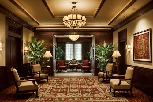 photo from pinterest of traditional-style interior designed (hotel lobby interior) with lounge chairs and check in desk and rug and hanging lamps and furniture and coffee tables and plant and sofas. . . cinematic photo, highly detailed, cinematic lighting, ultra-detailed, ultrarealistic, photorealism, 8k. trending on pinterest. traditional interior design style. masterpiece, cinematic light, ultrarealistic+, photorealistic+, 8k, raw photo, realistic, sharp focus on eyes, (symmetrical eyes), (intact eyes), hyperrealistic, highest quality, best quality, , highly detailed, masterpiece, best quality, extremely detailed 8k wallpaper, masterpiece, best quality, ultra-detailed, best shadow, detailed background, detailed face, detailed eyes, high contrast, best illumination, detailed face, dulux, caustic, dynamic angle, detailed glow. dramatic lighting. highly detailed, insanely detailed hair, symmetrical, intricate details, professionally retouched, 8k high definition. strong bokeh. award winning photo.