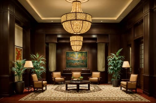 photo from pinterest of traditional-style interior designed (hotel lobby interior) with lounge chairs and check in desk and rug and hanging lamps and furniture and coffee tables and plant and sofas. . . cinematic photo, highly detailed, cinematic lighting, ultra-detailed, ultrarealistic, photorealism, 8k. trending on pinterest. traditional interior design style. masterpiece, cinematic light, ultrarealistic+, photorealistic+, 8k, raw photo, realistic, sharp focus on eyes, (symmetrical eyes), (intact eyes), hyperrealistic, highest quality, best quality, , highly detailed, masterpiece, best quality, extremely detailed 8k wallpaper, masterpiece, best quality, ultra-detailed, best shadow, detailed background, detailed face, detailed eyes, high contrast, best illumination, detailed face, dulux, caustic, dynamic angle, detailed glow. dramatic lighting. highly detailed, insanely detailed hair, symmetrical, intricate details, professionally retouched, 8k high definition. strong bokeh. award winning photo.