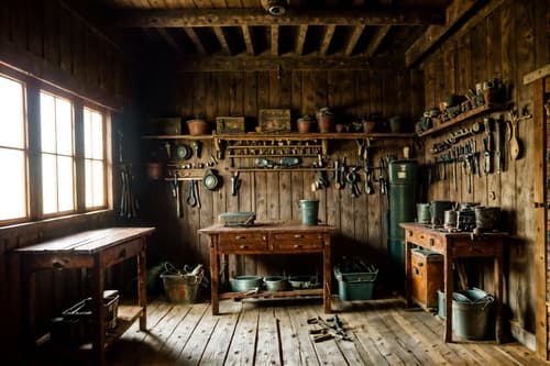 photo from pinterest of traditional-style interior designed (workshop interior) with wooden workbench and messy and tool wall and wooden workbench. . . cinematic photo, highly detailed, cinematic lighting, ultra-detailed, ultrarealistic, photorealism, 8k. trending on pinterest. traditional interior design style. masterpiece, cinematic light, ultrarealistic+, photorealistic+, 8k, raw photo, realistic, sharp focus on eyes, (symmetrical eyes), (intact eyes), hyperrealistic, highest quality, best quality, , highly detailed, masterpiece, best quality, extremely detailed 8k wallpaper, masterpiece, best quality, ultra-detailed, best shadow, detailed background, detailed face, detailed eyes, high contrast, best illumination, detailed face, dulux, caustic, dynamic angle, detailed glow. dramatic lighting. highly detailed, insanely detailed hair, symmetrical, intricate details, professionally retouched, 8k high definition. strong bokeh. award winning photo.