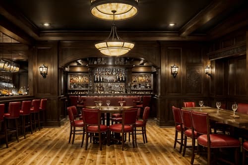 photo from pinterest of traditional-style interior designed (restaurant interior) with restaurant bar and restaurant chairs and restaurant dining tables and restaurant decor and restaurant bar. . . cinematic photo, highly detailed, cinematic lighting, ultra-detailed, ultrarealistic, photorealism, 8k. trending on pinterest. traditional interior design style. masterpiece, cinematic light, ultrarealistic+, photorealistic+, 8k, raw photo, realistic, sharp focus on eyes, (symmetrical eyes), (intact eyes), hyperrealistic, highest quality, best quality, , highly detailed, masterpiece, best quality, extremely detailed 8k wallpaper, masterpiece, best quality, ultra-detailed, best shadow, detailed background, detailed face, detailed eyes, high contrast, best illumination, detailed face, dulux, caustic, dynamic angle, detailed glow. dramatic lighting. highly detailed, insanely detailed hair, symmetrical, intricate details, professionally retouched, 8k high definition. strong bokeh. award winning photo.
