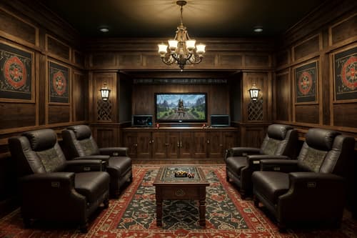 photo from pinterest of traditional-style interior designed (gaming room interior) . . cinematic photo, highly detailed, cinematic lighting, ultra-detailed, ultrarealistic, photorealism, 8k. trending on pinterest. traditional interior design style. masterpiece, cinematic light, ultrarealistic+, photorealistic+, 8k, raw photo, realistic, sharp focus on eyes, (symmetrical eyes), (intact eyes), hyperrealistic, highest quality, best quality, , highly detailed, masterpiece, best quality, extremely detailed 8k wallpaper, masterpiece, best quality, ultra-detailed, best shadow, detailed background, detailed face, detailed eyes, high contrast, best illumination, detailed face, dulux, caustic, dynamic angle, detailed glow. dramatic lighting. highly detailed, insanely detailed hair, symmetrical, intricate details, professionally retouched, 8k high definition. strong bokeh. award winning photo.
