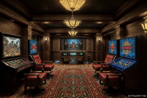 photo from pinterest of traditional-style interior designed (gaming room interior) . . cinematic photo, highly detailed, cinematic lighting, ultra-detailed, ultrarealistic, photorealism, 8k. trending on pinterest. traditional interior design style. masterpiece, cinematic light, ultrarealistic+, photorealistic+, 8k, raw photo, realistic, sharp focus on eyes, (symmetrical eyes), (intact eyes), hyperrealistic, highest quality, best quality, , highly detailed, masterpiece, best quality, extremely detailed 8k wallpaper, masterpiece, best quality, ultra-detailed, best shadow, detailed background, detailed face, detailed eyes, high contrast, best illumination, detailed face, dulux, caustic, dynamic angle, detailed glow. dramatic lighting. highly detailed, insanely detailed hair, symmetrical, intricate details, professionally retouched, 8k high definition. strong bokeh. award winning photo.