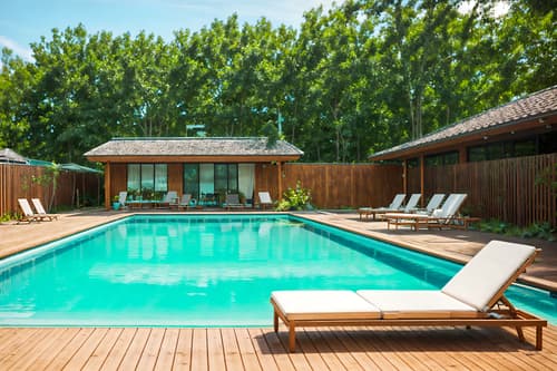 photo from pinterest of airbnb-style designed (outdoor pool area ) with pool lounge chairs and pool lights and pool and pool lounge chairs. . with natural materials and elements and simple color palette and neutral walls and textures and open and natural lighting and practicality and functionality and scandinavian style and simple, clean lines and simplistic furniture and natural materials and elements. . cinematic photo, highly detailed, cinematic lighting, ultra-detailed, ultrarealistic, photorealism, 8k. trending on pinterest. airbnb design style. masterpiece, cinematic light, ultrarealistic+, photorealistic+, 8k, raw photo, realistic, sharp focus on eyes, (symmetrical eyes), (intact eyes), hyperrealistic, highest quality, best quality, , highly detailed, masterpiece, best quality, extremely detailed 8k wallpaper, masterpiece, best quality, ultra-detailed, best shadow, detailed background, detailed face, detailed eyes, high contrast, best illumination, detailed face, dulux, caustic, dynamic angle, detailed glow. dramatic lighting. highly detailed, insanely detailed hair, symmetrical, intricate details, professionally retouched, 8k high definition. strong bokeh. award winning photo.