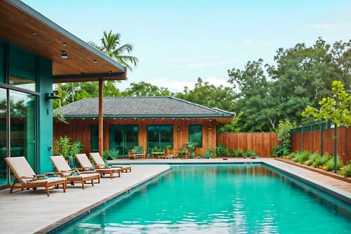 photo from pinterest of airbnb-style designed (outdoor pool area ) with pool lounge chairs and pool lights and pool and pool lounge chairs. . with natural materials and elements and simple color palette and neutral walls and textures and open and natural lighting and practicality and functionality and scandinavian style and simple, clean lines and simplistic furniture and natural materials and elements. . cinematic photo, highly detailed, cinematic lighting, ultra-detailed, ultrarealistic, photorealism, 8k. trending on pinterest. airbnb design style. masterpiece, cinematic light, ultrarealistic+, photorealistic+, 8k, raw photo, realistic, sharp focus on eyes, (symmetrical eyes), (intact eyes), hyperrealistic, highest quality, best quality, , highly detailed, masterpiece, best quality, extremely detailed 8k wallpaper, masterpiece, best quality, ultra-detailed, best shadow, detailed background, detailed face, detailed eyes, high contrast, best illumination, detailed face, dulux, caustic, dynamic angle, detailed glow. dramatic lighting. highly detailed, insanely detailed hair, symmetrical, intricate details, professionally retouched, 8k high definition. strong bokeh. award winning photo.