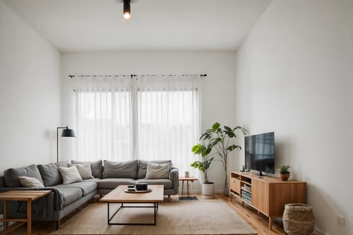 photo from pinterest of airbnb-style interior designed (exhibition space interior) . with practicality and functionality and open and natural lighting and neutral walls and textures and scandinavian style and simple color palette and simple, clean lines and simplistic furniture and natural materials and elements and practicality and functionality. . cinematic photo, highly detailed, cinematic lighting, ultra-detailed, ultrarealistic, photorealism, 8k. trending on pinterest. airbnb interior design style. masterpiece, cinematic light, ultrarealistic+, photorealistic+, 8k, raw photo, realistic, sharp focus on eyes, (symmetrical eyes), (intact eyes), hyperrealistic, highest quality, best quality, , highly detailed, masterpiece, best quality, extremely detailed 8k wallpaper, masterpiece, best quality, ultra-detailed, best shadow, detailed background, detailed face, detailed eyes, high contrast, best illumination, detailed face, dulux, caustic, dynamic angle, detailed glow. dramatic lighting. highly detailed, insanely detailed hair, symmetrical, intricate details, professionally retouched, 8k high definition. strong bokeh. award winning photo.
