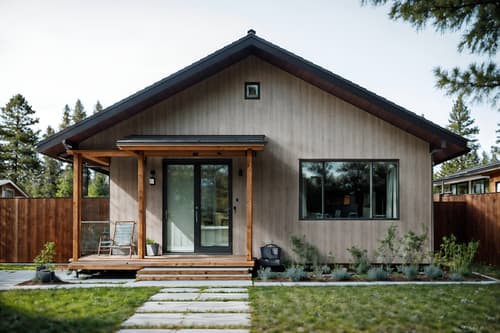 photo from pinterest of airbnb-style exterior designed (house exterior exterior) . with open and natural lighting and scandinavian style and practicality and functionality and simple color palette and natural materials and elements and neutral walls and textures and simple, clean lines and simplistic furniture and open and natural lighting. . cinematic photo, highly detailed, cinematic lighting, ultra-detailed, ultrarealistic, photorealism, 8k. trending on pinterest. airbnb exterior design style. masterpiece, cinematic light, ultrarealistic+, photorealistic+, 8k, raw photo, realistic, sharp focus on eyes, (symmetrical eyes), (intact eyes), hyperrealistic, highest quality, best quality, , highly detailed, masterpiece, best quality, extremely detailed 8k wallpaper, masterpiece, best quality, ultra-detailed, best shadow, detailed background, detailed face, detailed eyes, high contrast, best illumination, detailed face, dulux, caustic, dynamic angle, detailed glow. dramatic lighting. highly detailed, insanely detailed hair, symmetrical, intricate details, professionally retouched, 8k high definition. strong bokeh. award winning photo.
