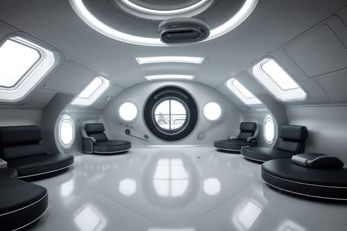 photo from pinterest of futuristic-style interior designed (attic interior) . with circular shapes and futurism minimalist interior and spaceship interior and steel finishing and strong geometric walls and monochromatic palette and smooth marble and neutral background and bright accents. . cinematic photo, highly detailed, cinematic lighting, ultra-detailed, ultrarealistic, photorealism, 8k. trending on pinterest. futuristic interior design style. masterpiece, cinematic light, ultrarealistic+, photorealistic+, 8k, raw photo, realistic, sharp focus on eyes, (symmetrical eyes), (intact eyes), hyperrealistic, highest quality, best quality, , highly detailed, masterpiece, best quality, extremely detailed 8k wallpaper, masterpiece, best quality, ultra-detailed, best shadow, detailed background, detailed face, detailed eyes, high contrast, best illumination, detailed face, dulux, caustic, dynamic angle, detailed glow. dramatic lighting. highly detailed, insanely detailed hair, symmetrical, intricate details, professionally retouched, 8k high definition. strong bokeh. award winning photo.