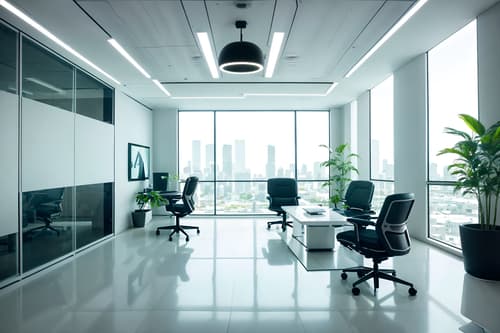photo from pinterest of futuristic-style interior designed (office interior) with plants and computer desks and office chairs and cabinets and seating area with sofa and desk lamps and lounge chairs and windows. . with light colors and circular shapes and minimalist clean lines and glass panes and monochromatic palette and smooth polished marble and strong geometric walls and spaceship interior. . cinematic photo, highly detailed, cinematic lighting, ultra-detailed, ultrarealistic, photorealism, 8k. trending on pinterest. futuristic interior design style. masterpiece, cinematic light, ultrarealistic+, photorealistic+, 8k, raw photo, realistic, sharp focus on eyes, (symmetrical eyes), (intact eyes), hyperrealistic, highest quality, best quality, , highly detailed, masterpiece, best quality, extremely detailed 8k wallpaper, masterpiece, best quality, ultra-detailed, best shadow, detailed background, detailed face, detailed eyes, high contrast, best illumination, detailed face, dulux, caustic, dynamic angle, detailed glow. dramatic lighting. highly detailed, insanely detailed hair, symmetrical, intricate details, professionally retouched, 8k high definition. strong bokeh. award winning photo.