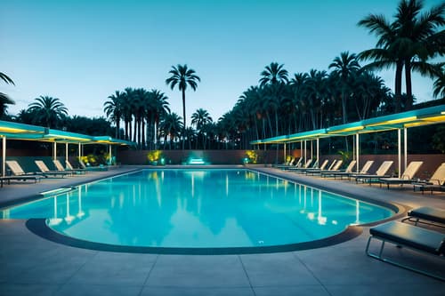 photo from pinterest of retro futuristic-style designed (outdoor pool area ) with pool lights and pool and pool lounge chairs and pool lights. . with vintage futurism and steel finishing and smooth marble and floating surfaces and glass panes and strong geometric walls and futuristic and smooth polished marble. . cinematic photo, highly detailed, cinematic lighting, ultra-detailed, ultrarealistic, photorealism, 8k. trending on pinterest. retro futuristic design style. masterpiece, cinematic light, ultrarealistic+, photorealistic+, 8k, raw photo, realistic, sharp focus on eyes, (symmetrical eyes), (intact eyes), hyperrealistic, highest quality, best quality, , highly detailed, masterpiece, best quality, extremely detailed 8k wallpaper, masterpiece, best quality, ultra-detailed, best shadow, detailed background, detailed face, detailed eyes, high contrast, best illumination, detailed face, dulux, caustic, dynamic angle, detailed glow. dramatic lighting. highly detailed, insanely detailed hair, symmetrical, intricate details, professionally retouched, 8k high definition. strong bokeh. award winning photo.
