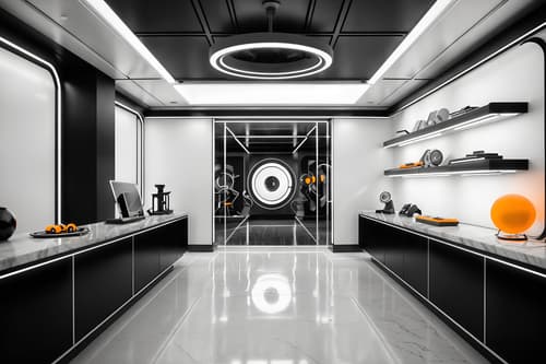 photo from pinterest of retro futuristic-style interior designed (clothing store interior) . with smooth marble and monochromatic palette and floating surfaces and circular shapes and steel finishing and minimalist clean lines and futuristic interior and light colors. . cinematic photo, highly detailed, cinematic lighting, ultra-detailed, ultrarealistic, photorealism, 8k. trending on pinterest. retro futuristic interior design style. masterpiece, cinematic light, ultrarealistic+, photorealistic+, 8k, raw photo, realistic, sharp focus on eyes, (symmetrical eyes), (intact eyes), hyperrealistic, highest quality, best quality, , highly detailed, masterpiece, best quality, extremely detailed 8k wallpaper, masterpiece, best quality, ultra-detailed, best shadow, detailed background, detailed face, detailed eyes, high contrast, best illumination, detailed face, dulux, caustic, dynamic angle, detailed glow. dramatic lighting. highly detailed, insanely detailed hair, symmetrical, intricate details, professionally retouched, 8k high definition. strong bokeh. award winning photo.