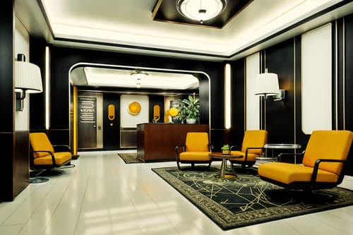 photo from pinterest of retro futuristic-style interior designed (hotel lobby interior) with lounge chairs and rug and hanging lamps and sofas and coffee tables and furniture and plant and check in desk. . with futurism minimalist interior and monochromatic palette and neutral background and bright accents and floating surfaces and steel finishing and vintage futurism and circular shapes and strong geometric walls. . cinematic photo, highly detailed, cinematic lighting, ultra-detailed, ultrarealistic, photorealism, 8k. trending on pinterest. retro futuristic interior design style. masterpiece, cinematic light, ultrarealistic+, photorealistic+, 8k, raw photo, realistic, sharp focus on eyes, (symmetrical eyes), (intact eyes), hyperrealistic, highest quality, best quality, , highly detailed, masterpiece, best quality, extremely detailed 8k wallpaper, masterpiece, best quality, ultra-detailed, best shadow, detailed background, detailed face, detailed eyes, high contrast, best illumination, detailed face, dulux, caustic, dynamic angle, detailed glow. dramatic lighting. highly detailed, insanely detailed hair, symmetrical, intricate details, professionally retouched, 8k high definition. strong bokeh. award winning photo.