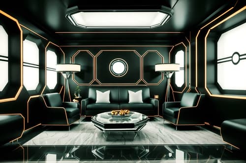photo from pinterest of retro futuristic-style interior designed (attic interior) . with strong geometric walls and smooth polished marble and smooth marble and futuristic interior and light colors and glass panes and circular shapes and vintage futurism. . cinematic photo, highly detailed, cinematic lighting, ultra-detailed, ultrarealistic, photorealism, 8k. trending on pinterest. retro futuristic interior design style. masterpiece, cinematic light, ultrarealistic+, photorealistic+, 8k, raw photo, realistic, sharp focus on eyes, (symmetrical eyes), (intact eyes), hyperrealistic, highest quality, best quality, , highly detailed, masterpiece, best quality, extremely detailed 8k wallpaper, masterpiece, best quality, ultra-detailed, best shadow, detailed background, detailed face, detailed eyes, high contrast, best illumination, detailed face, dulux, caustic, dynamic angle, detailed glow. dramatic lighting. highly detailed, insanely detailed hair, symmetrical, intricate details, professionally retouched, 8k high definition. strong bokeh. award winning photo.