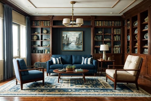 photo from pinterest of nautical-style interior designed (living room interior) with plant and chairs and sofa and coffee tables and rug and occasional tables and furniture and bookshelves. . . cinematic photo, highly detailed, cinematic lighting, ultra-detailed, ultrarealistic, photorealism, 8k. trending on pinterest. nautical interior design style. masterpiece, cinematic light, ultrarealistic+, photorealistic+, 8k, raw photo, realistic, sharp focus on eyes, (symmetrical eyes), (intact eyes), hyperrealistic, highest quality, best quality, , highly detailed, masterpiece, best quality, extremely detailed 8k wallpaper, masterpiece, best quality, ultra-detailed, best shadow, detailed background, detailed face, detailed eyes, high contrast, best illumination, detailed face, dulux, caustic, dynamic angle, detailed glow. dramatic lighting. highly detailed, insanely detailed hair, symmetrical, intricate details, professionally retouched, 8k high definition. strong bokeh. award winning photo.