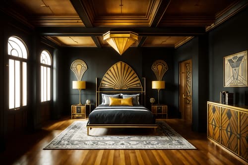 photo from pinterest of art deco-style interior designed (attic interior) . with exuberant shapes and geometric shapes and bold geometry and stream-lined forms and smooth lines and angular shapes and decadent detail and glamour. . cinematic photo, highly detailed, cinematic lighting, ultra-detailed, ultrarealistic, photorealism, 8k. trending on pinterest. art deco interior design style. masterpiece, cinematic light, ultrarealistic+, photorealistic+, 8k, raw photo, realistic, sharp focus on eyes, (symmetrical eyes), (intact eyes), hyperrealistic, highest quality, best quality, , highly detailed, masterpiece, best quality, extremely detailed 8k wallpaper, masterpiece, best quality, ultra-detailed, best shadow, detailed background, detailed face, detailed eyes, high contrast, best illumination, detailed face, dulux, caustic, dynamic angle, detailed glow. dramatic lighting. highly detailed, insanely detailed hair, symmetrical, intricate details, professionally retouched, 8k high definition. strong bokeh. award winning photo.