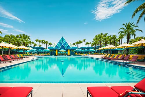 photo from pinterest of art deco-style designed (outdoor pool area ) with pool lounge chairs and pool and pool lights and pool lounge chairs. . with geometric shapes and angular shapes and geometric lines and exuberant shapes and bright and cheerful colors and bold geometry and symmetrical designs and glamour. . cinematic photo, highly detailed, cinematic lighting, ultra-detailed, ultrarealistic, photorealism, 8k. trending on pinterest. art deco design style. masterpiece, cinematic light, ultrarealistic+, photorealistic+, 8k, raw photo, realistic, sharp focus on eyes, (symmetrical eyes), (intact eyes), hyperrealistic, highest quality, best quality, , highly detailed, masterpiece, best quality, extremely detailed 8k wallpaper, masterpiece, best quality, ultra-detailed, best shadow, detailed background, detailed face, detailed eyes, high contrast, best illumination, detailed face, dulux, caustic, dynamic angle, detailed glow. dramatic lighting. highly detailed, insanely detailed hair, symmetrical, intricate details, professionally retouched, 8k high definition. strong bokeh. award winning photo.