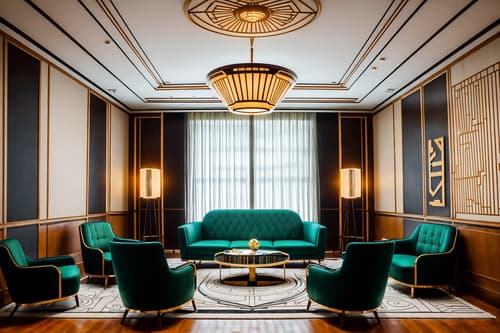 photo from pinterest of art deco-style interior designed (coworking space interior) with lounge chairs and seating area with sofa and office desks and office chairs and lounge chairs. . with luxury and geometric lines and glamour and smooth lines and exuberant shapes and stream-lined forms and abstract patterns and symmetrical designs. . cinematic photo, highly detailed, cinematic lighting, ultra-detailed, ultrarealistic, photorealism, 8k. trending on pinterest. art deco interior design style. masterpiece, cinematic light, ultrarealistic+, photorealistic+, 8k, raw photo, realistic, sharp focus on eyes, (symmetrical eyes), (intact eyes), hyperrealistic, highest quality, best quality, , highly detailed, masterpiece, best quality, extremely detailed 8k wallpaper, masterpiece, best quality, ultra-detailed, best shadow, detailed background, detailed face, detailed eyes, high contrast, best illumination, detailed face, dulux, caustic, dynamic angle, detailed glow. dramatic lighting. highly detailed, insanely detailed hair, symmetrical, intricate details, professionally retouched, 8k high definition. strong bokeh. award winning photo.
