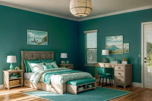 photo from pinterest of coastal-style interior designed (kids room interior) with storage bench or ottoman and bedside table or night stand and accent chair and plant and dresser closet and night light and mirror and kids desk. . with . . cinematic photo, highly detailed, cinematic lighting, ultra-detailed, ultrarealistic, photorealism, 8k. trending on pinterest. coastal interior design style. masterpiece, cinematic light, ultrarealistic+, photorealistic+, 8k, raw photo, realistic, sharp focus on eyes, (symmetrical eyes), (intact eyes), hyperrealistic, highest quality, best quality, , highly detailed, masterpiece, best quality, extremely detailed 8k wallpaper, masterpiece, best quality, ultra-detailed, best shadow, detailed background, detailed face, detailed eyes, high contrast, best illumination, detailed face, dulux, caustic, dynamic angle, detailed glow. dramatic lighting. highly detailed, insanely detailed hair, symmetrical, intricate details, professionally retouched, 8k high definition. strong bokeh. award winning photo.