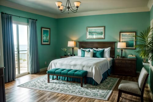 photo from pinterest of coastal-style interior designed (hotel room interior) with hotel bathroom and working desk with desk chair and bed and plant and accent chair and dresser closet and storage bench or ottoman and night light. . with . . cinematic photo, highly detailed, cinematic lighting, ultra-detailed, ultrarealistic, photorealism, 8k. trending on pinterest. coastal interior design style. masterpiece, cinematic light, ultrarealistic+, photorealistic+, 8k, raw photo, realistic, sharp focus on eyes, (symmetrical eyes), (intact eyes), hyperrealistic, highest quality, best quality, , highly detailed, masterpiece, best quality, extremely detailed 8k wallpaper, masterpiece, best quality, ultra-detailed, best shadow, detailed background, detailed face, detailed eyes, high contrast, best illumination, detailed face, dulux, caustic, dynamic angle, detailed glow. dramatic lighting. highly detailed, insanely detailed hair, symmetrical, intricate details, professionally retouched, 8k high definition. strong bokeh. award winning photo.
