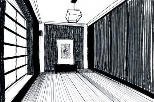 (hand-drawn monochrome black and white sketch line drawing)++ of sketch-style interior designed (exhibition space) apartment interior. a sketch of interior. with . . a sketch of interior. trending on artstation. black and white line drawing sketch without colors. masterpiece, cinematic light, ultrarealistic+, photorealistic+, 8k, raw photo, realistic, sharp focus on eyes, (symmetrical eyes), (intact eyes), hyperrealistic, highest quality, best quality, , highly detailed, masterpiece, best quality, extremely detailed 8k wallpaper, masterpiece, best quality, ultra-detailed, best shadow, detailed background, detailed face, detailed eyes, high contrast, best illumination, detailed face, dulux, caustic, dynamic angle, detailed glow. dramatic lighting. highly detailed, insanely detailed hair, symmetrical, intricate details, professionally retouched, 8k high definition. strong bokeh. award winning photo.