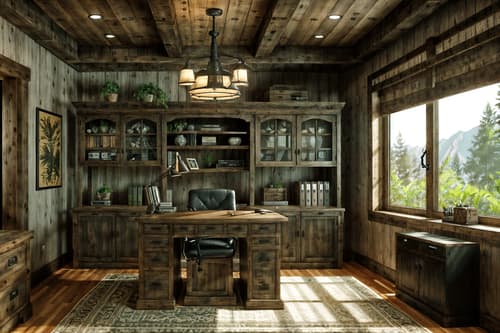 photo from pinterest of rustic-style interior designed (home office interior) with cabinets and office chair and plant and desk lamp and computer desk and cabinets. . with . . cinematic photo, highly detailed, cinematic lighting, ultra-detailed, ultrarealistic, photorealism, 8k. trending on pinterest. rustic interior design style. masterpiece, cinematic light, ultrarealistic+, photorealistic+, 8k, raw photo, realistic, sharp focus on eyes, (symmetrical eyes), (intact eyes), hyperrealistic, highest quality, best quality, , highly detailed, masterpiece, best quality, extremely detailed 8k wallpaper, masterpiece, best quality, ultra-detailed, best shadow, detailed background, detailed face, detailed eyes, high contrast, best illumination, detailed face, dulux, caustic, dynamic angle, detailed glow. dramatic lighting. highly detailed, insanely detailed hair, symmetrical, intricate details, professionally retouched, 8k high definition. strong bokeh. award winning photo.