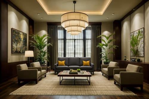 photo from pinterest of eco-friendly-style interior designed (hotel lobby interior) with rug and hanging lamps and furniture and coffee tables and lounge chairs and check in desk and sofas and plant. . . cinematic photo, highly detailed, cinematic lighting, ultra-detailed, ultrarealistic, photorealism, 8k. trending on pinterest. eco-friendly interior design style. masterpiece, cinematic light, ultrarealistic+, photorealistic+, 8k, raw photo, realistic, sharp focus on eyes, (symmetrical eyes), (intact eyes), hyperrealistic, highest quality, best quality, , highly detailed, masterpiece, best quality, extremely detailed 8k wallpaper, masterpiece, best quality, ultra-detailed, best shadow, detailed background, detailed face, detailed eyes, high contrast, best illumination, detailed face, dulux, caustic, dynamic angle, detailed glow. dramatic lighting. highly detailed, insanely detailed hair, symmetrical, intricate details, professionally retouched, 8k high definition. strong bokeh. award winning photo.