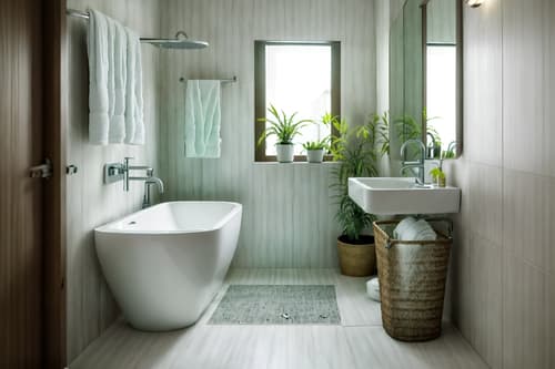 photo from pinterest of eco-friendly-style interior designed (bathroom interior) with waste basket and toilet seat and bath rail and mirror and bathroom sink with faucet and plant and shower and bathroom cabinet. . . cinematic photo, highly detailed, cinematic lighting, ultra-detailed, ultrarealistic, photorealism, 8k. trending on pinterest. eco-friendly interior design style. masterpiece, cinematic light, ultrarealistic+, photorealistic+, 8k, raw photo, realistic, sharp focus on eyes, (symmetrical eyes), (intact eyes), hyperrealistic, highest quality, best quality, , highly detailed, masterpiece, best quality, extremely detailed 8k wallpaper, masterpiece, best quality, ultra-detailed, best shadow, detailed background, detailed face, detailed eyes, high contrast, best illumination, detailed face, dulux, caustic, dynamic angle, detailed glow. dramatic lighting. highly detailed, insanely detailed hair, symmetrical, intricate details, professionally retouched, 8k high definition. strong bokeh. award winning photo.