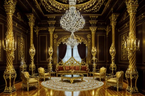 photo from pinterest of baroque-style interior designed (exhibition space interior) . with crystal and glass accents and pedestal feet and intricate carvings and ornaments and emotional exuberance and twisted columns and grandeur and heavy moldings and opulent and colossal furniture. . cinematic photo, highly detailed, cinematic lighting, ultra-detailed, ultrarealistic, photorealism, 8k. trending on pinterest. baroque interior design style. masterpiece, cinematic light, ultrarealistic+, photorealistic+, 8k, raw photo, realistic, sharp focus on eyes, (symmetrical eyes), (intact eyes), hyperrealistic, highest quality, best quality, , highly detailed, masterpiece, best quality, extremely detailed 8k wallpaper, masterpiece, best quality, ultra-detailed, best shadow, detailed background, detailed face, detailed eyes, high contrast, best illumination, detailed face, dulux, caustic, dynamic angle, detailed glow. dramatic lighting. highly detailed, insanely detailed hair, symmetrical, intricate details, professionally retouched, 8k high definition. strong bokeh. award winning photo.