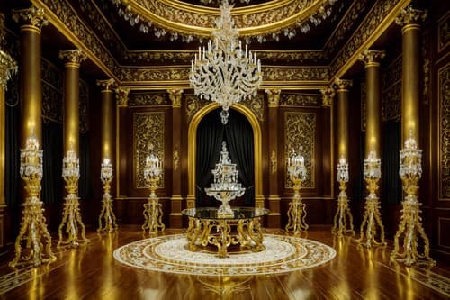 photo from pinterest of baroque-style interior designed (exhibition space interior) . with crystal and glass accents and pedestal feet and intricate carvings and ornaments and emotional exuberance and twisted columns and grandeur and heavy moldings and opulent and colossal furniture. . cinematic photo, highly detailed, cinematic lighting, ultra-detailed, ultrarealistic, photorealism, 8k. trending on pinterest. baroque interior design style. masterpiece, cinematic light, ultrarealistic+, photorealistic+, 8k, raw photo, realistic, sharp focus on eyes, (symmetrical eyes), (intact eyes), hyperrealistic, highest quality, best quality, , highly detailed, masterpiece, best quality, extremely detailed 8k wallpaper, masterpiece, best quality, ultra-detailed, best shadow, detailed background, detailed face, detailed eyes, high contrast, best illumination, detailed face, dulux, caustic, dynamic angle, detailed glow. dramatic lighting. highly detailed, insanely detailed hair, symmetrical, intricate details, professionally retouched, 8k high definition. strong bokeh. award winning photo.