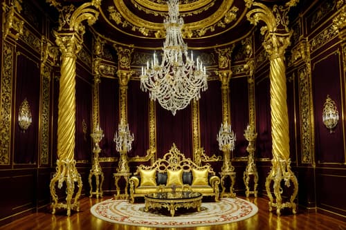 photo from pinterest of baroque-style interior designed (exhibition space interior) . with crystal and glass accents and pedestal feet and intricate carvings and ornaments and emotional exuberance and twisted columns and grandeur and heavy moldings and opulent and colossal furniture. . cinematic photo, highly detailed, cinematic lighting, ultra-detailed, ultrarealistic, photorealism, 8k. trending on pinterest. baroque interior design style. masterpiece, cinematic light, ultrarealistic+, photorealistic+, 8k, raw photo, realistic, sharp focus on eyes, (symmetrical eyes), (intact eyes), hyperrealistic, highest quality, best quality, , highly detailed, masterpiece, best quality, extremely detailed 8k wallpaper, masterpiece, best quality, ultra-detailed, best shadow, detailed background, detailed face, detailed eyes, high contrast, best illumination, detailed face, dulux, caustic, dynamic angle, detailed glow. dramatic lighting. highly detailed, insanely detailed hair, symmetrical, intricate details, professionally retouched, 8k high definition. strong bokeh. award winning photo.