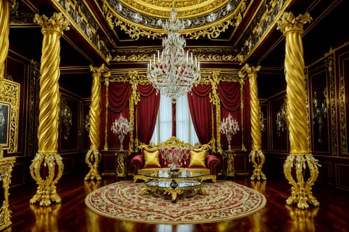 photo from pinterest of baroque-style interior designed (exhibition space interior) . with crystal and glass accents and pedestal feet and intricate carvings and ornaments and emotional exuberance and twisted columns and grandeur and heavy moldings and opulent and colossal furniture. . cinematic photo, highly detailed, cinematic lighting, ultra-detailed, ultrarealistic, photorealism, 8k. trending on pinterest. baroque interior design style. masterpiece, cinematic light, ultrarealistic+, photorealistic+, 8k, raw photo, realistic, sharp focus on eyes, (symmetrical eyes), (intact eyes), hyperrealistic, highest quality, best quality, , highly detailed, masterpiece, best quality, extremely detailed 8k wallpaper, masterpiece, best quality, ultra-detailed, best shadow, detailed background, detailed face, detailed eyes, high contrast, best illumination, detailed face, dulux, caustic, dynamic angle, detailed glow. dramatic lighting. highly detailed, insanely detailed hair, symmetrical, intricate details, professionally retouched, 8k high definition. strong bokeh. award winning photo.