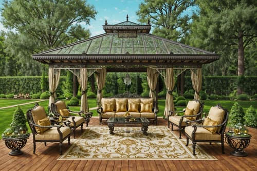 photo from pinterest of baroque-style designed (outdoor patio ) with deck with deck chairs and barbeque or grill and plant and grass and patio couch with pillows and deck with deck chairs. . with grandeur and expensive and plush flooring and intricate carvings and ornaments and opulent and colossal furniture and crystal and glass accents and tension and twisted columns and movement. . cinematic photo, highly detailed, cinematic lighting, ultra-detailed, ultrarealistic, photorealism, 8k. trending on pinterest. baroque design style. masterpiece, cinematic light, ultrarealistic+, photorealistic+, 8k, raw photo, realistic, sharp focus on eyes, (symmetrical eyes), (intact eyes), hyperrealistic, highest quality, best quality, , highly detailed, masterpiece, best quality, extremely detailed 8k wallpaper, masterpiece, best quality, ultra-detailed, best shadow, detailed background, detailed face, detailed eyes, high contrast, best illumination, detailed face, dulux, caustic, dynamic angle, detailed glow. dramatic lighting. highly detailed, insanely detailed hair, symmetrical, intricate details, professionally retouched, 8k high definition. strong bokeh. award winning photo.