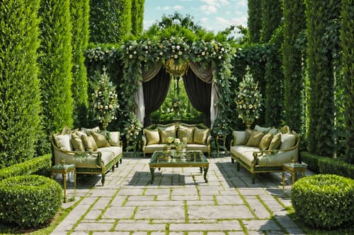 photo from pinterest of baroque-style designed (outdoor garden ) with garden plants and grass and garden tree and garden plants. . with sensuous richness and tension and drama and heavy moldings and opulent and colossal furniture and crystal and glass accents and pedestal feet and luxurious floral and damask fabrics. . cinematic photo, highly detailed, cinematic lighting, ultra-detailed, ultrarealistic, photorealism, 8k. trending on pinterest. baroque design style. masterpiece, cinematic light, ultrarealistic+, photorealistic+, 8k, raw photo, realistic, sharp focus on eyes, (symmetrical eyes), (intact eyes), hyperrealistic, highest quality, best quality, , highly detailed, masterpiece, best quality, extremely detailed 8k wallpaper, masterpiece, best quality, ultra-detailed, best shadow, detailed background, detailed face, detailed eyes, high contrast, best illumination, detailed face, dulux, caustic, dynamic angle, detailed glow. dramatic lighting. highly detailed, insanely detailed hair, symmetrical, intricate details, professionally retouched, 8k high definition. strong bokeh. award winning photo.