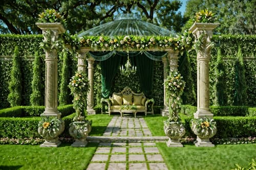 photo from pinterest of baroque-style designed (outdoor garden ) with garden plants and grass and garden tree and garden plants. . with sensuous richness and tension and drama and heavy moldings and opulent and colossal furniture and crystal and glass accents and pedestal feet and luxurious floral and damask fabrics. . cinematic photo, highly detailed, cinematic lighting, ultra-detailed, ultrarealistic, photorealism, 8k. trending on pinterest. baroque design style. masterpiece, cinematic light, ultrarealistic+, photorealistic+, 8k, raw photo, realistic, sharp focus on eyes, (symmetrical eyes), (intact eyes), hyperrealistic, highest quality, best quality, , highly detailed, masterpiece, best quality, extremely detailed 8k wallpaper, masterpiece, best quality, ultra-detailed, best shadow, detailed background, detailed face, detailed eyes, high contrast, best illumination, detailed face, dulux, caustic, dynamic angle, detailed glow. dramatic lighting. highly detailed, insanely detailed hair, symmetrical, intricate details, professionally retouched, 8k high definition. strong bokeh. award winning photo.