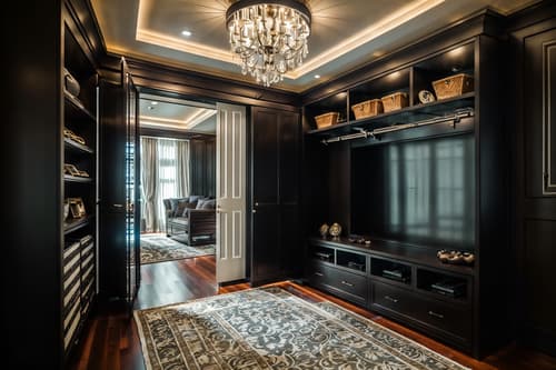 photo from pinterest of luxury-style interior designed (drop zone interior) with shelves for shoes and cubbies and a bench and high up storage and cabinets and storage drawers and storage baskets and wall hooks for coats. . . cinematic photo, highly detailed, cinematic lighting, ultra-detailed, ultrarealistic, photorealism, 8k. trending on pinterest. luxury interior design style. masterpiece, cinematic light, ultrarealistic+, photorealistic+, 8k, raw photo, realistic, sharp focus on eyes, (symmetrical eyes), (intact eyes), hyperrealistic, highest quality, best quality, , highly detailed, masterpiece, best quality, extremely detailed 8k wallpaper, masterpiece, best quality, ultra-detailed, best shadow, detailed background, detailed face, detailed eyes, high contrast, best illumination, detailed face, dulux, caustic, dynamic angle, detailed glow. dramatic lighting. highly detailed, insanely detailed hair, symmetrical, intricate details, professionally retouched, 8k high definition. strong bokeh. award winning photo.
