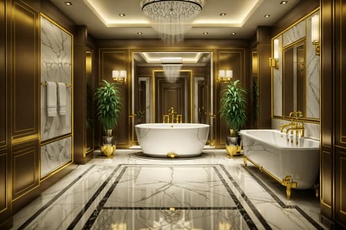 photo from pinterest of luxury-style interior designed (hotel bathroom interior) with plant and toilet seat and shower and bathroom sink with faucet and bathtub and waste basket and bathroom cabinet and mirror. . . cinematic photo, highly detailed, cinematic lighting, ultra-detailed, ultrarealistic, photorealism, 8k. trending on pinterest. luxury interior design style. masterpiece, cinematic light, ultrarealistic+, photorealistic+, 8k, raw photo, realistic, sharp focus on eyes, (symmetrical eyes), (intact eyes), hyperrealistic, highest quality, best quality, , highly detailed, masterpiece, best quality, extremely detailed 8k wallpaper, masterpiece, best quality, ultra-detailed, best shadow, detailed background, detailed face, detailed eyes, high contrast, best illumination, detailed face, dulux, caustic, dynamic angle, detailed glow. dramatic lighting. highly detailed, insanely detailed hair, symmetrical, intricate details, professionally retouched, 8k high definition. strong bokeh. award winning photo.