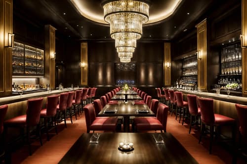 photo from pinterest of luxury-style interior designed (restaurant interior) with restaurant bar and restaurant chairs and restaurant decor and restaurant dining tables and restaurant bar. . . cinematic photo, highly detailed, cinematic lighting, ultra-detailed, ultrarealistic, photorealism, 8k. trending on pinterest. luxury interior design style. masterpiece, cinematic light, ultrarealistic+, photorealistic+, 8k, raw photo, realistic, sharp focus on eyes, (symmetrical eyes), (intact eyes), hyperrealistic, highest quality, best quality, , highly detailed, masterpiece, best quality, extremely detailed 8k wallpaper, masterpiece, best quality, ultra-detailed, best shadow, detailed background, detailed face, detailed eyes, high contrast, best illumination, detailed face, dulux, caustic, dynamic angle, detailed glow. dramatic lighting. highly detailed, insanely detailed hair, symmetrical, intricate details, professionally retouched, 8k high definition. strong bokeh. award winning photo.