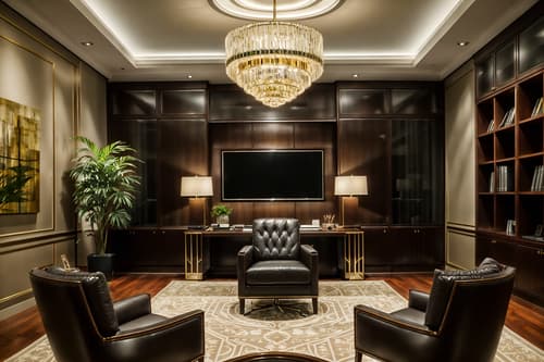 photo from pinterest of luxury-style interior designed (office interior) with desk lamps and cabinets and windows and lounge chairs and seating area with sofa and office desks and plants and office chairs. . . cinematic photo, highly detailed, cinematic lighting, ultra-detailed, ultrarealistic, photorealism, 8k. trending on pinterest. luxury interior design style. masterpiece, cinematic light, ultrarealistic+, photorealistic+, 8k, raw photo, realistic, sharp focus on eyes, (symmetrical eyes), (intact eyes), hyperrealistic, highest quality, best quality, , highly detailed, masterpiece, best quality, extremely detailed 8k wallpaper, masterpiece, best quality, ultra-detailed, best shadow, detailed background, detailed face, detailed eyes, high contrast, best illumination, detailed face, dulux, caustic, dynamic angle, detailed glow. dramatic lighting. highly detailed, insanely detailed hair, symmetrical, intricate details, professionally retouched, 8k high definition. strong bokeh. award winning photo.