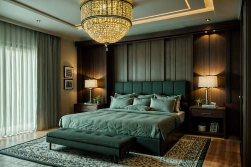 photo from pinterest of eco-friendly-style interior designed (bedroom interior) with headboard and storage bench or ottoman and dresser closet and plant and accent chair and bed and night light and mirror. . . cinematic photo, highly detailed, cinematic lighting, ultra-detailed, ultrarealistic, photorealism, 8k. trending on pinterest. eco-friendly interior design style. masterpiece, cinematic light, ultrarealistic+, photorealistic+, 8k, raw photo, realistic, sharp focus on eyes, (symmetrical eyes), (intact eyes), hyperrealistic, highest quality, best quality, , highly detailed, masterpiece, best quality, extremely detailed 8k wallpaper, masterpiece, best quality, ultra-detailed, best shadow, detailed background, detailed face, detailed eyes, high contrast, best illumination, detailed face, dulux, caustic, dynamic angle, detailed glow. dramatic lighting. highly detailed, insanely detailed hair, symmetrical, intricate details, professionally retouched, 8k high definition. strong bokeh. award winning photo.