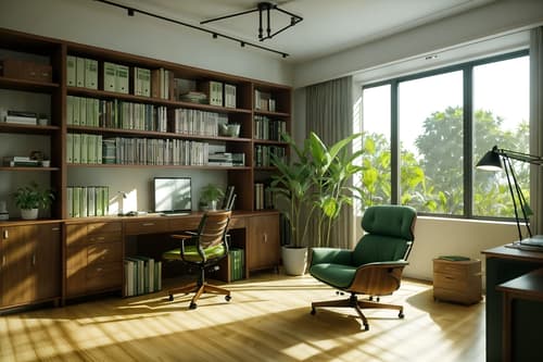 photo from pinterest of eco-friendly-style interior designed (study room interior) with plant and lounge chair and writing desk and desk lamp and bookshelves and cabinets and office chair and plant. . . cinematic photo, highly detailed, cinematic lighting, ultra-detailed, ultrarealistic, photorealism, 8k. trending on pinterest. eco-friendly interior design style. masterpiece, cinematic light, ultrarealistic+, photorealistic+, 8k, raw photo, realistic, sharp focus on eyes, (symmetrical eyes), (intact eyes), hyperrealistic, highest quality, best quality, , highly detailed, masterpiece, best quality, extremely detailed 8k wallpaper, masterpiece, best quality, ultra-detailed, best shadow, detailed background, detailed face, detailed eyes, high contrast, best illumination, detailed face, dulux, caustic, dynamic angle, detailed glow. dramatic lighting. highly detailed, insanely detailed hair, symmetrical, intricate details, professionally retouched, 8k high definition. strong bokeh. award winning photo.