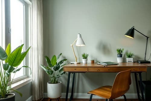 photo from pinterest of eco-friendly-style interior designed (home office interior) with plant and office chair and desk lamp and cabinets and computer desk and plant. . . cinematic photo, highly detailed, cinematic lighting, ultra-detailed, ultrarealistic, photorealism, 8k. trending on pinterest. eco-friendly interior design style. masterpiece, cinematic light, ultrarealistic+, photorealistic+, 8k, raw photo, realistic, sharp focus on eyes, (symmetrical eyes), (intact eyes), hyperrealistic, highest quality, best quality, , highly detailed, masterpiece, best quality, extremely detailed 8k wallpaper, masterpiece, best quality, ultra-detailed, best shadow, detailed background, detailed face, detailed eyes, high contrast, best illumination, detailed face, dulux, caustic, dynamic angle, detailed glow. dramatic lighting. highly detailed, insanely detailed hair, symmetrical, intricate details, professionally retouched, 8k high definition. strong bokeh. award winning photo.