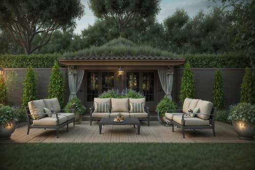 photo from pinterest of french-style designed (outdoor patio ) with grass and patio couch with pillows and barbeque or grill and deck with deck chairs and plant and grass. . . cinematic photo, highly detailed, cinematic lighting, ultra-detailed, ultrarealistic, photorealism, 8k. trending on pinterest. french design style. masterpiece, cinematic light, ultrarealistic+, photorealistic+, 8k, raw photo, realistic, sharp focus on eyes, (symmetrical eyes), (intact eyes), hyperrealistic, highest quality, best quality, , highly detailed, masterpiece, best quality, extremely detailed 8k wallpaper, masterpiece, best quality, ultra-detailed, best shadow, detailed background, detailed face, detailed eyes, high contrast, best illumination, detailed face, dulux, caustic, dynamic angle, detailed glow. dramatic lighting. highly detailed, insanely detailed hair, symmetrical, intricate details, professionally retouched, 8k high definition. strong bokeh. award winning photo.