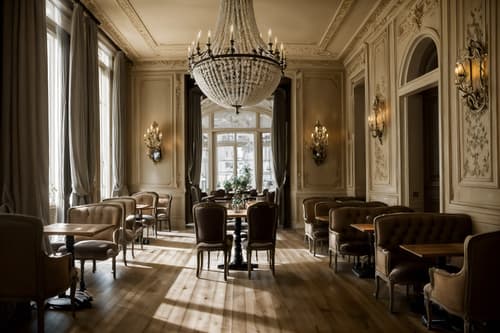 photo from pinterest of french-style interior designed (coffee shop interior) . . cinematic photo, highly detailed, cinematic lighting, ultra-detailed, ultrarealistic, photorealism, 8k. trending on pinterest. french interior design style. masterpiece, cinematic light, ultrarealistic+, photorealistic+, 8k, raw photo, realistic, sharp focus on eyes, (symmetrical eyes), (intact eyes), hyperrealistic, highest quality, best quality, , highly detailed, masterpiece, best quality, extremely detailed 8k wallpaper, masterpiece, best quality, ultra-detailed, best shadow, detailed background, detailed face, detailed eyes, high contrast, best illumination, detailed face, dulux, caustic, dynamic angle, detailed glow. dramatic lighting. highly detailed, insanely detailed hair, symmetrical, intricate details, professionally retouched, 8k high definition. strong bokeh. award winning photo.