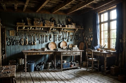 photo from pinterest of french-style interior designed (workshop interior) with messy and wooden workbench and tool wall and messy. . . cinematic photo, highly detailed, cinematic lighting, ultra-detailed, ultrarealistic, photorealism, 8k. trending on pinterest. french interior design style. masterpiece, cinematic light, ultrarealistic+, photorealistic+, 8k, raw photo, realistic, sharp focus on eyes, (symmetrical eyes), (intact eyes), hyperrealistic, highest quality, best quality, , highly detailed, masterpiece, best quality, extremely detailed 8k wallpaper, masterpiece, best quality, ultra-detailed, best shadow, detailed background, detailed face, detailed eyes, high contrast, best illumination, detailed face, dulux, caustic, dynamic angle, detailed glow. dramatic lighting. highly detailed, insanely detailed hair, symmetrical, intricate details, professionally retouched, 8k high definition. strong bokeh. award winning photo.