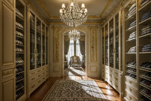 photo from pinterest of french-style interior designed (walk in closet interior) . . cinematic photo, highly detailed, cinematic lighting, ultra-detailed, ultrarealistic, photorealism, 8k. trending on pinterest. french interior design style. masterpiece, cinematic light, ultrarealistic+, photorealistic+, 8k, raw photo, realistic, sharp focus on eyes, (symmetrical eyes), (intact eyes), hyperrealistic, highest quality, best quality, , highly detailed, masterpiece, best quality, extremely detailed 8k wallpaper, masterpiece, best quality, ultra-detailed, best shadow, detailed background, detailed face, detailed eyes, high contrast, best illumination, detailed face, dulux, caustic, dynamic angle, detailed glow. dramatic lighting. highly detailed, insanely detailed hair, symmetrical, intricate details, professionally retouched, 8k high definition. strong bokeh. award winning photo.