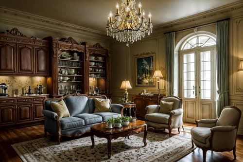 photo from pinterest of french-style interior designed (kitchen living combo interior) with furniture and coffee tables and electric lamps and sink and refrigerator and bookshelves and occasional tables and rug. . . cinematic photo, highly detailed, cinematic lighting, ultra-detailed, ultrarealistic, photorealism, 8k. trending on pinterest. french interior design style. masterpiece, cinematic light, ultrarealistic+, photorealistic+, 8k, raw photo, realistic, sharp focus on eyes, (symmetrical eyes), (intact eyes), hyperrealistic, highest quality, best quality, , highly detailed, masterpiece, best quality, extremely detailed 8k wallpaper, masterpiece, best quality, ultra-detailed, best shadow, detailed background, detailed face, detailed eyes, high contrast, best illumination, detailed face, dulux, caustic, dynamic angle, detailed glow. dramatic lighting. highly detailed, insanely detailed hair, symmetrical, intricate details, professionally retouched, 8k high definition. strong bokeh. award winning photo.