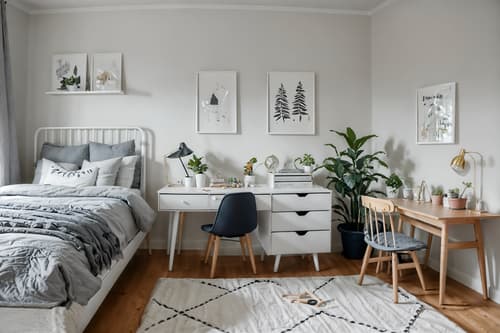 photo from pinterest of scandinavian-style interior designed (kids room interior) with headboard and plant and bedside table or night stand and bed and mirror and accent chair and storage bench or ottoman and kids desk. . with . . cinematic photo, highly detailed, cinematic lighting, ultra-detailed, ultrarealistic, photorealism, 8k. trending on pinterest. scandinavian interior design style. masterpiece, cinematic light, ultrarealistic+, photorealistic+, 8k, raw photo, realistic, sharp focus on eyes, (symmetrical eyes), (intact eyes), hyperrealistic, highest quality, best quality, , highly detailed, masterpiece, best quality, extremely detailed 8k wallpaper, masterpiece, best quality, ultra-detailed, best shadow, detailed background, detailed face, detailed eyes, high contrast, best illumination, detailed face, dulux, caustic, dynamic angle, detailed glow. dramatic lighting. highly detailed, insanely detailed hair, symmetrical, intricate details, professionally retouched, 8k high definition. strong bokeh. award winning photo.