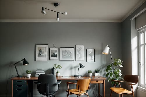 photo from pinterest of scandinavian-style interior designed (home office interior) with plant and desk lamp and cabinets and office chair and computer desk and plant. . with . . cinematic photo, highly detailed, cinematic lighting, ultra-detailed, ultrarealistic, photorealism, 8k. trending on pinterest. scandinavian interior design style. masterpiece, cinematic light, ultrarealistic+, photorealistic+, 8k, raw photo, realistic, sharp focus on eyes, (symmetrical eyes), (intact eyes), hyperrealistic, highest quality, best quality, , highly detailed, masterpiece, best quality, extremely detailed 8k wallpaper, masterpiece, best quality, ultra-detailed, best shadow, detailed background, detailed face, detailed eyes, high contrast, best illumination, detailed face, dulux, caustic, dynamic angle, detailed glow. dramatic lighting. highly detailed, insanely detailed hair, symmetrical, intricate details, professionally retouched, 8k high definition. strong bokeh. award winning photo.