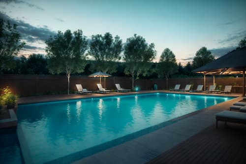 photo from pinterest of scandinavian-style designed (outdoor pool area ) with pool lights and pool lounge chairs and pool and pool lights. . with . . cinematic photo, highly detailed, cinematic lighting, ultra-detailed, ultrarealistic, photorealism, 8k. trending on pinterest. scandinavian design style. masterpiece, cinematic light, ultrarealistic+, photorealistic+, 8k, raw photo, realistic, sharp focus on eyes, (symmetrical eyes), (intact eyes), hyperrealistic, highest quality, best quality, , highly detailed, masterpiece, best quality, extremely detailed 8k wallpaper, masterpiece, best quality, ultra-detailed, best shadow, detailed background, detailed face, detailed eyes, high contrast, best illumination, detailed face, dulux, caustic, dynamic angle, detailed glow. dramatic lighting. highly detailed, insanely detailed hair, symmetrical, intricate details, professionally retouched, 8k high definition. strong bokeh. award winning photo.