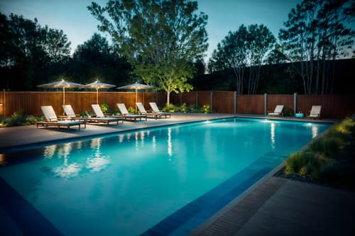 photo from pinterest of scandinavian-style designed (outdoor pool area ) with pool lights and pool lounge chairs and pool and pool lights. . with . . cinematic photo, highly detailed, cinematic lighting, ultra-detailed, ultrarealistic, photorealism, 8k. trending on pinterest. scandinavian design style. masterpiece, cinematic light, ultrarealistic+, photorealistic+, 8k, raw photo, realistic, sharp focus on eyes, (symmetrical eyes), (intact eyes), hyperrealistic, highest quality, best quality, , highly detailed, masterpiece, best quality, extremely detailed 8k wallpaper, masterpiece, best quality, ultra-detailed, best shadow, detailed background, detailed face, detailed eyes, high contrast, best illumination, detailed face, dulux, caustic, dynamic angle, detailed glow. dramatic lighting. highly detailed, insanely detailed hair, symmetrical, intricate details, professionally retouched, 8k high definition. strong bokeh. award winning photo.